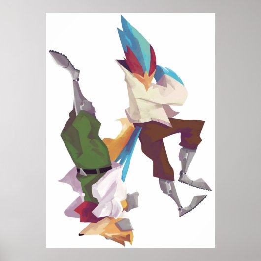 Falco en Fox Poster (Voorkant)