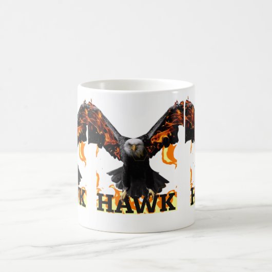 Falcon Art Mug – Bold Wildlife Bird of Prey Design (Centre)