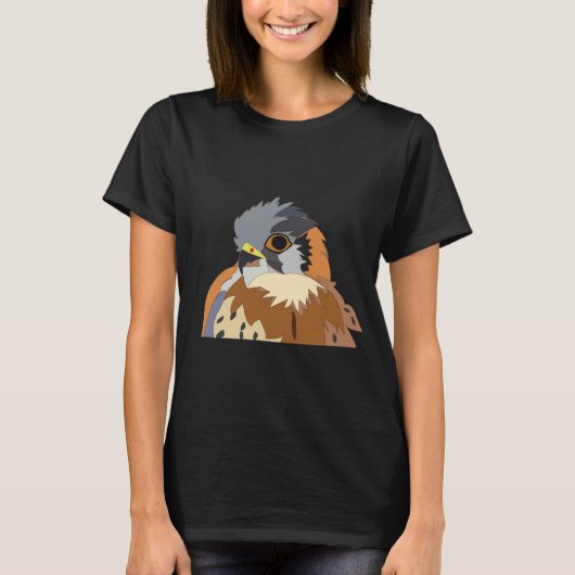 Falcon Bird Illustratie T-shirt (Voorkant)