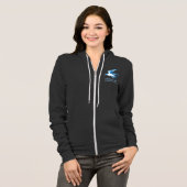 Falcon Fleece Zip Front Hoodie (Voorkant volledig)