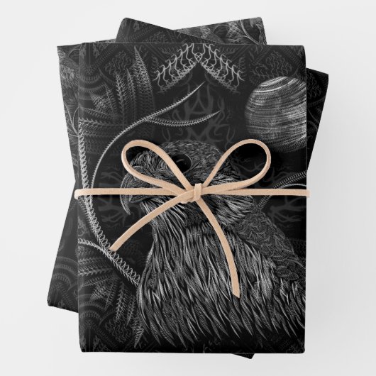 Falcon Full Moon Monogram Inpakpapier Vel (In situ)