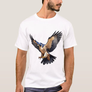 Falcon in vlucht t-shirt