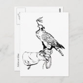 Falcon on Glove Briefkaart (Voorkant / Achterkant)