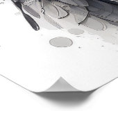 Falcon Portret Dierenschilderij Wildlife Outdoors Poster (Hoek)