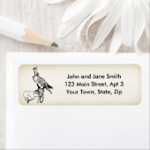 Falcon sur Glove étiquette de adresse 2 (En situation)