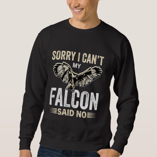 Falcon Training Hawk Eagle Ontwerp voor een Falcon Trui (Voorkant)