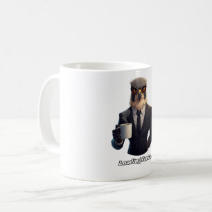 Falcon Zakenman Laadt Focus Koffie Koffiemok