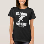Falconer Falcon Hunter Falconer Tracker Duck Hunte T-shirt (Voorkant)