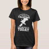 Falconer Falcon Hunter Falconer Tracker Duck Hunte T-shirt (Voorkant)