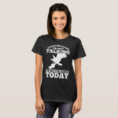 Falconer Falcon Hunter Falconer Tracker Duck Hunte T-shirt (Voorkant volledig)