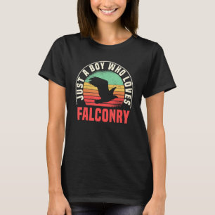 Falconer Falconry Retro Gamehawking Hawker T-shirt