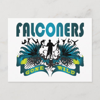 Falconers Gone Wild Briefkaart