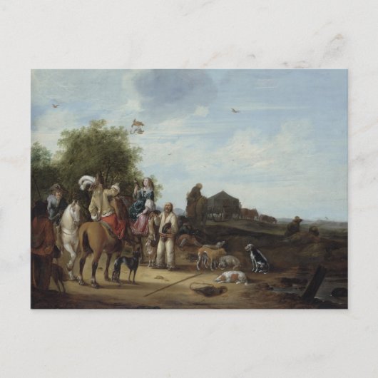 Falconry Briefkaart (Voorkant)