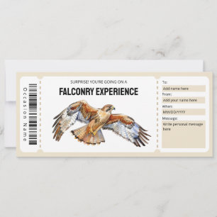 Falconry Experience Ticket Cadeaubon Kaart