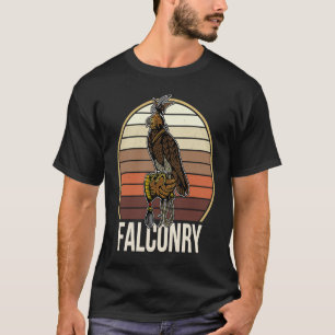 Falconry falconer ornithology-vogels jagen op voge t-shirt