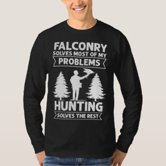 Falconry  Hunting Expert Falconer Hawker Falcon Ha T-shirt