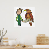 Falconry Poster (Keuken)