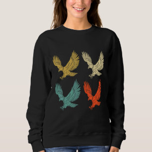 Falconry Retro  Eagle and Hawk and Falcon Trui