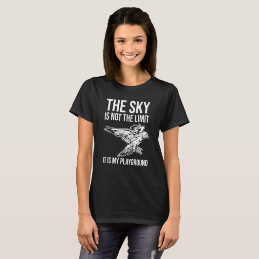Falconry The Sky Is My Playground T-shirt (Voorkant volledig)