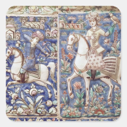 Falconry Vierkante Sticker (Voorkant)