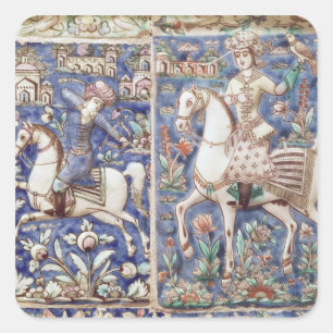 Falconry Vierkante Sticker