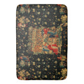 FALCONS BATH Red Blue Antiek medieval Badmat (Voorkant Verticaal)