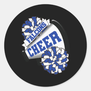 Falcons Cheer Ck naar School Cheerleading Spirit B Ronde Sticker