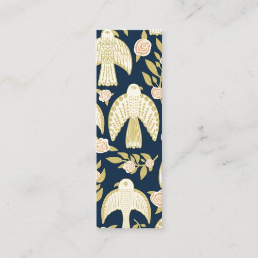 Falcons en Rozen Elegant Mini Visitekaartje (Voorkant)