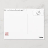 Falcons of Du Bois Library briefkaart (Achterkant)