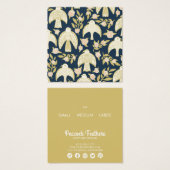 Falcons & Roses Cute Clothing Size Price Hang Tag  Vierkante Visitekaartjes (Voorkant /achterkant)