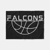 Falcons Sketll Fleece Deken (Voorkant (Horizontaal))