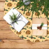 Falda árbol navidad con cervatillo y ramas. kerstboom rok