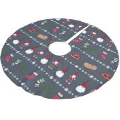 Falda árbol navidad con santa claus y regalos kerstboom rok (Gekanteld)