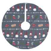 Falda árbol navidad con santa claus y regalos kerstboom rok (Voorkant)