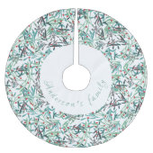 Falda de árbol navidad con diseño de acebo kerstboom rok (Voorkant)