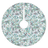 Falda de árbol navidad con diseño de acebo kerstboom rok (Voorkant)