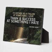 Falen in iets waar ik van hou fotoplaat (Zijkant)