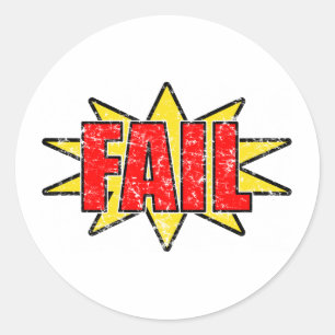 falen ronde sticker