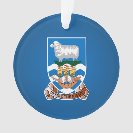 Falkland Islander coat of arms Ornament (voorkant)