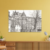 Falkland Palace Scotland. 2007 Canvas Afdruk (Insitu (Woonkamer))