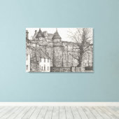 Falkland Palace Scotland. 2007 Canvas Afdruk (Insitu (Houten vloer))