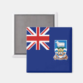 Falklandeilanden Flag Magnet Magneet (Voorkant / Achterkant)