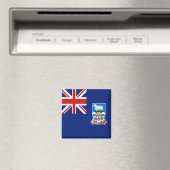 Falklandeilanden Flag Magnet Magneet (Insitu (Vaatwasser))