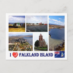 Falklandeilanden - Ik hou van - Briefkaart