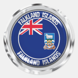 Falklandeilanden Rondemembleem Ronde Sticker
