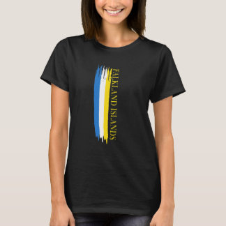 Falklandeilanden Vlag Kleur Strepen T-shirt