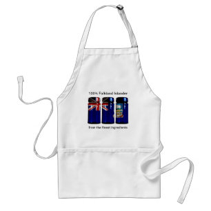 Falklands Flag Spice Jars Apron Standaard Schort