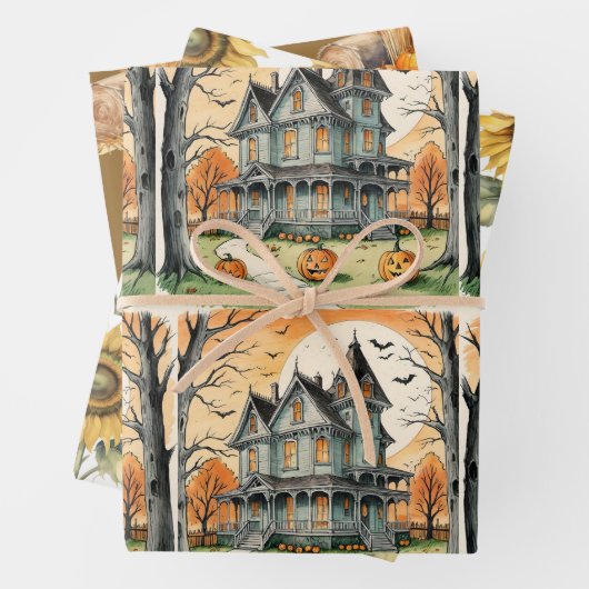 Fall All Occasions, Autumn Sunflower, Fall Pumpkin Inpakpapier Vel (In situ)