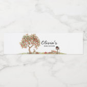 Fall Apple of our Eyes Baby Shower Waterfles Etiket (Enkel label)