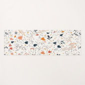 Fall/Autumn Gingham pattern Yoga Mat: Floral Yoga Yogamat (Voorkant (horizontaal))